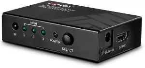 Photo de Switch HDMI Lindy 3 ports (3 entrées / 1 sortie)