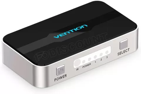 Photo de Switch HDMI Vention 3 ports (3 entrées / 1 sortie) (Noir/Gris)