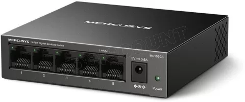 Photo de Switch réseau Ethernet Gigabit Mercusys MS105GS - 5 ports