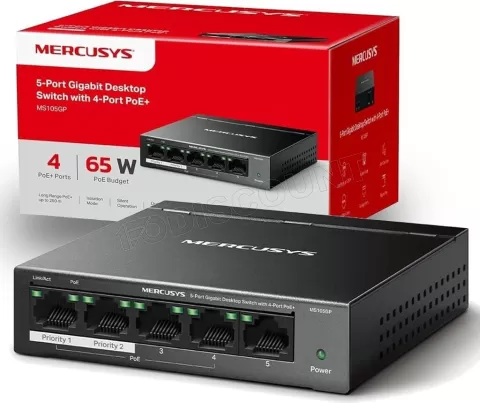 Photo de Switch réseau Ethernet Gigabit Mercusys MS105GS-M2 - 5 ports