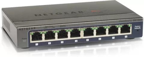 Photo de Switch réseau ethernet Gigabit Netgear GS108E - 8 ports (Métal)