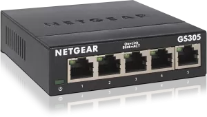 Photo de Switch réseau ethernet Gigabit Netgear GS305 - 5 ports (Métal)