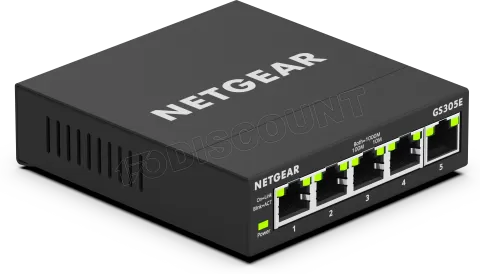 Photo de Switch réseau ethernet Gigabit Netgear GS305E - 5 ports (Métal)