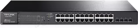 Photo de Switch réseau ethernet Gigabit rackable TP-Link T1600-28TS (SFP) - 24 ports