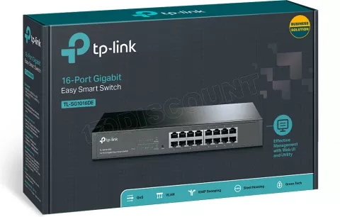 Photo de Switch réseau ethernet Gigabit TP-Link Easy Smart TL-SG1016DE - 16 ports