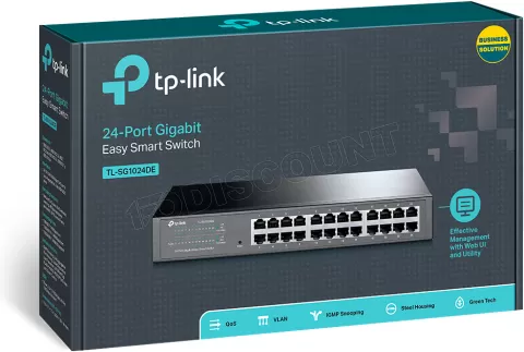 Photo de Switch réseau ethernet Gigabit TP-Link Easy Smart TL-SG1024DE - 24 ports