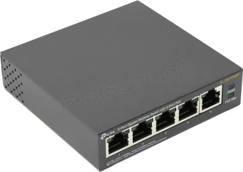 Photo de Switch réseau ethernet Gigabit TP-Link TL-SG1005P - 5 ports dont 4x PoE