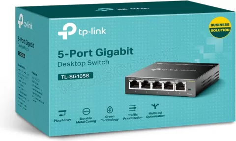 Photo de Switch réseau ethernet Gigabit TP-Link TL-SG105S - 5 ports