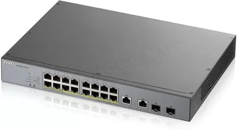 Photo de Switch réseau ethernet Gigabit Zyxel CCTV GS1350-HP - 18 ports dont 16x PoE+