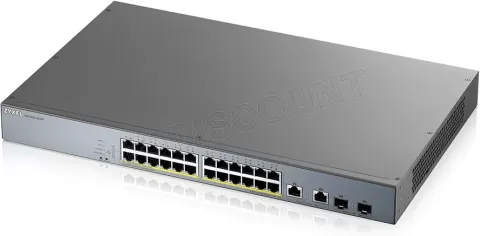 Photo de Switch réseau ethernet Gigabit Zyxel CCTV GS1350-HP - 26 ports dont 24x PoE+