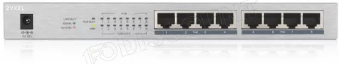 Photo de Switch réseau ethernet Gigabit Zyxel GS1008-HP - 8 ports dont 8x PoE