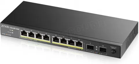 Photo de Switch réseau ethernet Gigabit Zyxel GS1100-HP v2 - 10 ports dont 8x PoE
