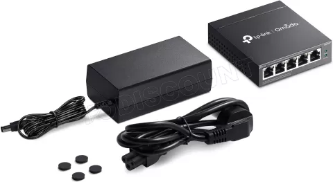 Photo de Switch réseau éthernet TP-Link Omada ES205GP - 5 ports dont 4x PoE+