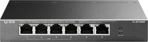 Photo de Switch réseau ethernet TP-Link TL-SF1006P - 6 ports dont 4xPoE
