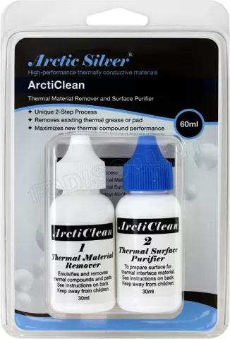 Système de Nettoyage Pate thermique Arctic Silver ArctiClean 1&2