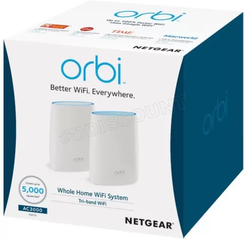 Photo de Système WiFi Mesh Netgear Orbi (RBK50) AC3000 (2 pièces)
