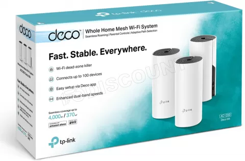 Photo de Système WiFi Mesh TP-Link Deco M4 AC1200 (3 pièces)
