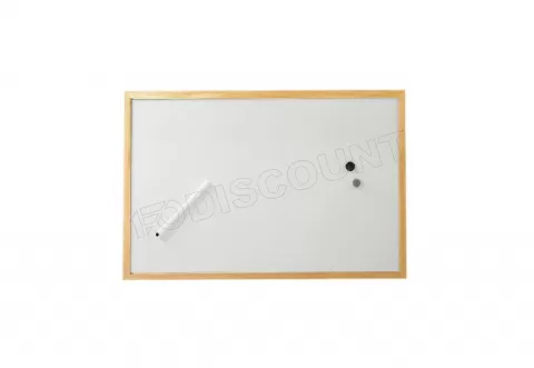 Photo de Tableau blanc avec cadre en bois Maul 60x90 cm