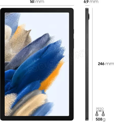 Photo de Tablette Samsung Galaxy Tab A8 10,5" 4-64Go (Gris)