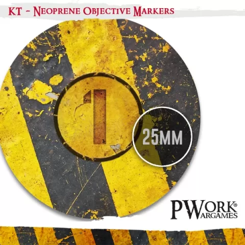 Photo de Tapis de Jeu - Neoprene Objectives Kill Team Danger Zone