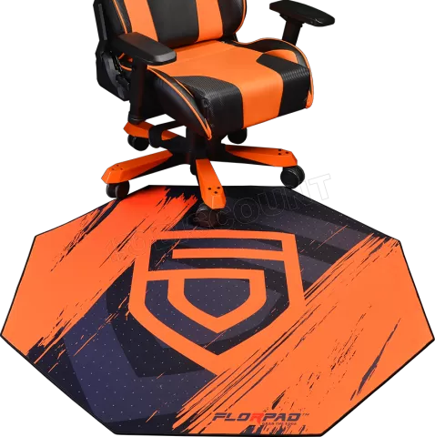 Tapis de sol Gamer FlorPad team Penta Sports (Noir/Orange) à prix bas