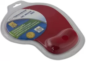 Photo de Tapis de souris avec repose poignet en gel Esperanza EA137 (Rouge)
