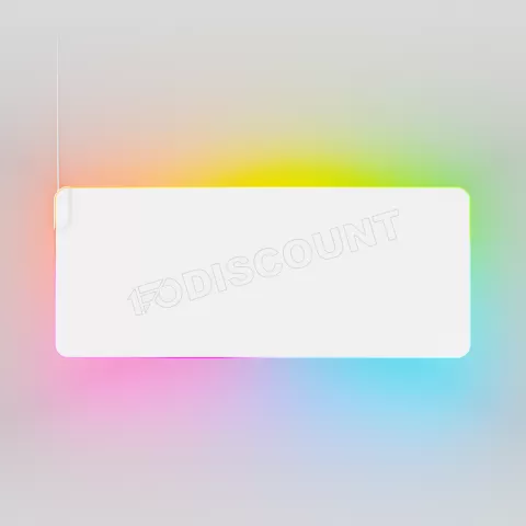 Tapis de souris Hyte CNVS Intense Play Mat RGB - Taille XL (Blanc) à prix  bas