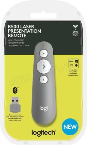 Photo de Télécommande de présentation sans fil Logitech R500s (Gris)
