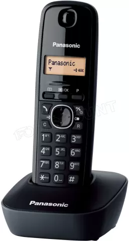 Photo de Téléphone fixe Panasonic KX-TG1611FRH Solo DECT (Noir)