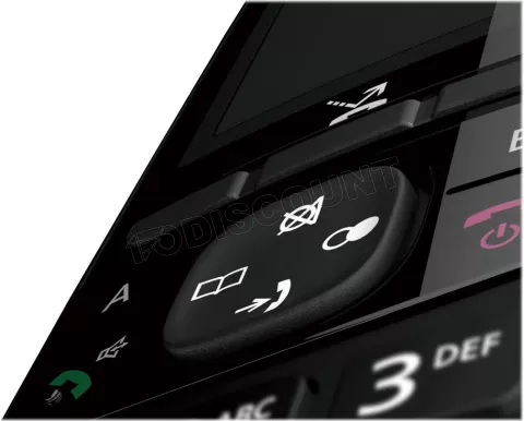 Photo de Téléphone fixe sans fil Panasonic KX-TGH720FRB avec répondeur (Noir)