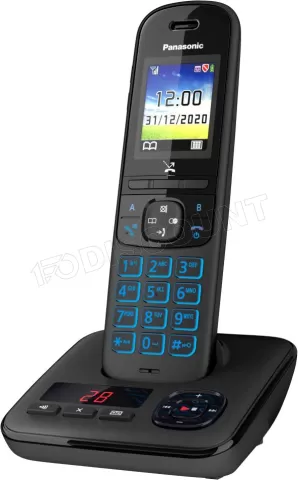 Téléphone fixe sans fil Panasonic KX-TGH720FRB avec répondeur (Noir) à prix  bas