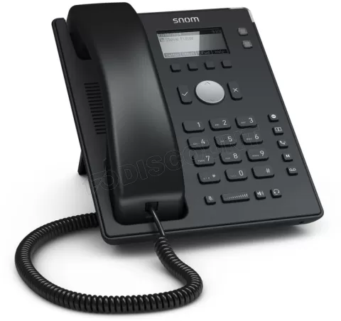 Photo de Téléphone fixe VoIP 2 lignes Snom D120 (Noir)