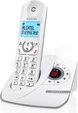 Photo de Téléphones fixes sans fil Alcatel F390 Voice Trio - 3 combinés (Blanc/Gris)