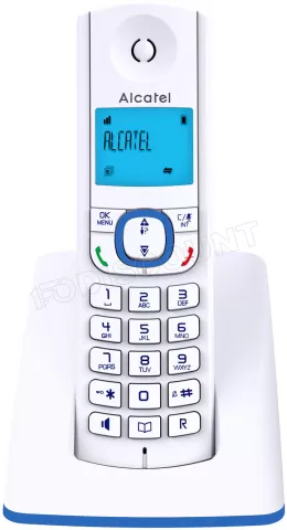 Photo de Téléphones fixes sans fil Alcatel F530 Duo - 2 combinés (Blanc/Bleu)