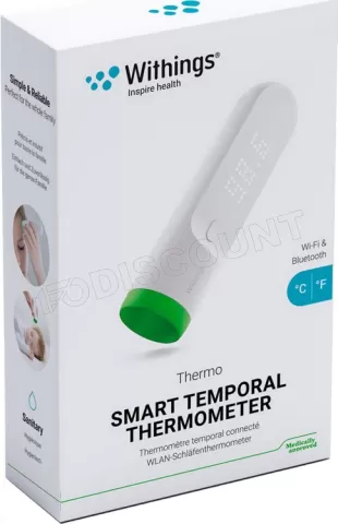 Thermomètre connecté sans contact Withings (Blanc/Vert) à prix bas