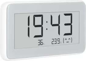 Photo de Thermomètre/Hygromètre d'intérieur connecté Xiaomi Temperature and Humidity Monitor Clock (Blanc)