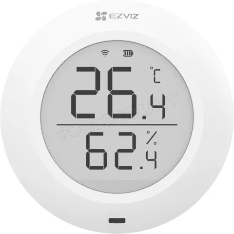 Photo de Thermostat connecté Ezviz T51C avec capteur d'humidité (Blanc)