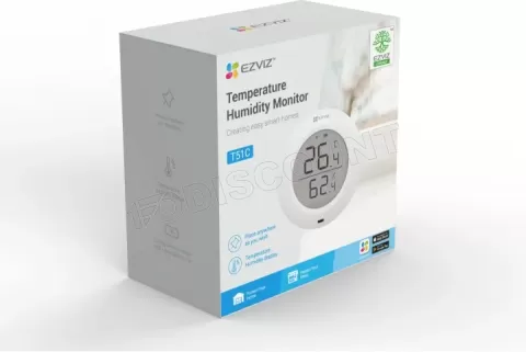 Photo de Thermostat connecté Ezviz T51C avec capteur d'humidité (Blanc)