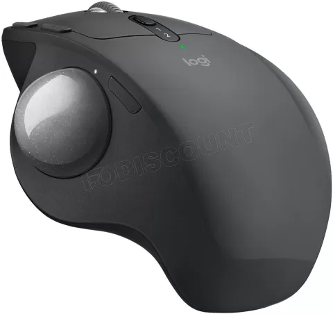 Photo de Trackball sans fil Bluetooth ergonomique Logitech MX Ergo (Gris)