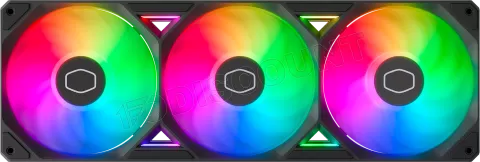 Photo de Triple Ventilateur de boitier Cooler Master SickleFlow Edge RGB - 36cm (Noir)