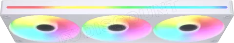 Photo de Triple Ventilateur de boitier Cougar Unity Reverse RGB - 360mm (Blanc)
