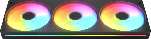 Photo de Triple Ventilateur de boitier Cougar Unity RGB - 360mm (Noir)