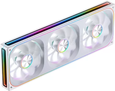 Photo de Triple Ventilateur de boitier Jonsbo  XA-360W Reverse RGB - 36cm (Blanc)