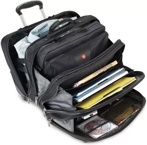 Photo de Trolley - Sacoche à Roulettes - Wenger Patriot (15,6'' max) (Noir)