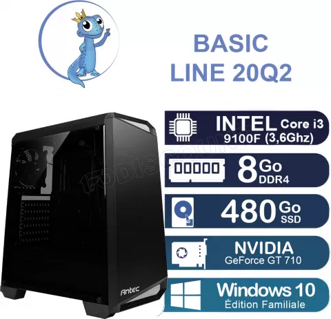 Photo de Unité centrale Basic Line 20Q2 Intel i3-9100f - UPG3