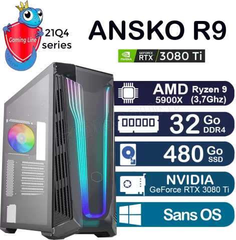 Photo de Unité centrale Gaming Line - Ansko R9 (FreeDOS)