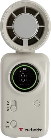 Photo de Ventilateur à main sur batterie Verbatim Cool'n'Go Ice Touch Mini (Blanc/Argent)