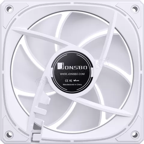 Photo de Ventilateur boitier Jonsbo FR-505 RGB - 12cm (Blanc)