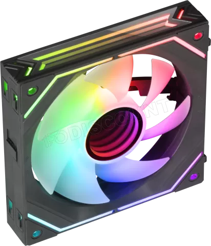 Photo de Ventilateur boitier Mars Gaming MF-Linkfinity RGB 12cm (Noir)