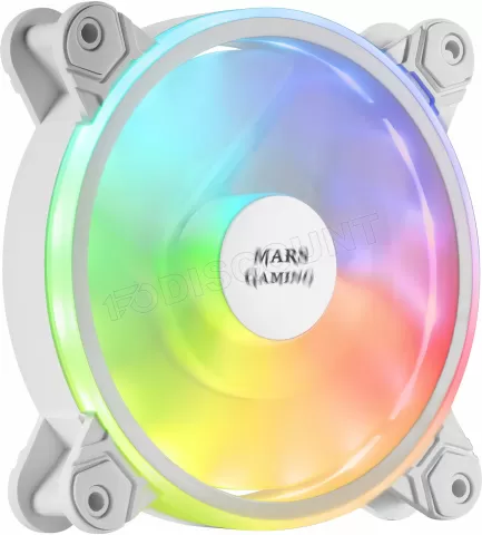 Photo de Ventilateur boitier Mars Gaming MFX RGB 12cm (Blanc)